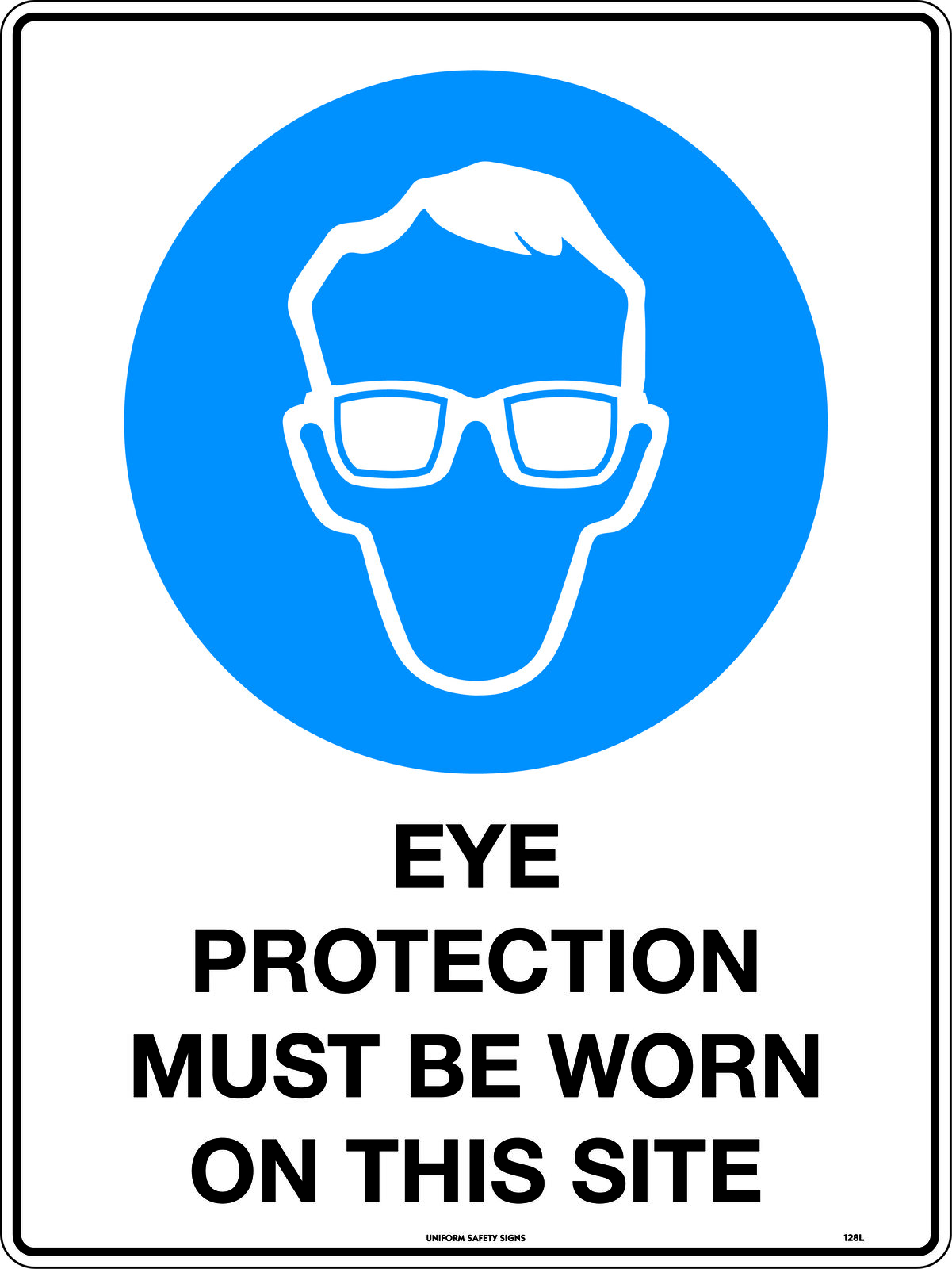 You must be wearing. Eye Protection must be worn. Работать в защитных очках. Предписывающие знаки безопасности