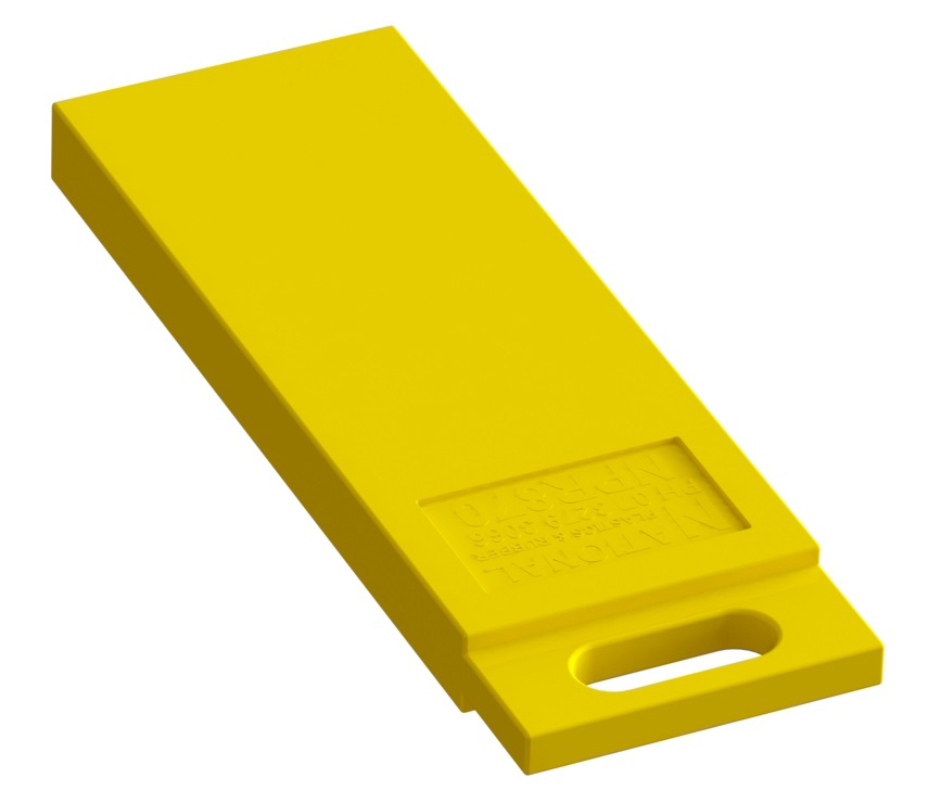 Blade Rest Pad 600mm x 200mm x 50mm With Moulded Handle - National Plastics