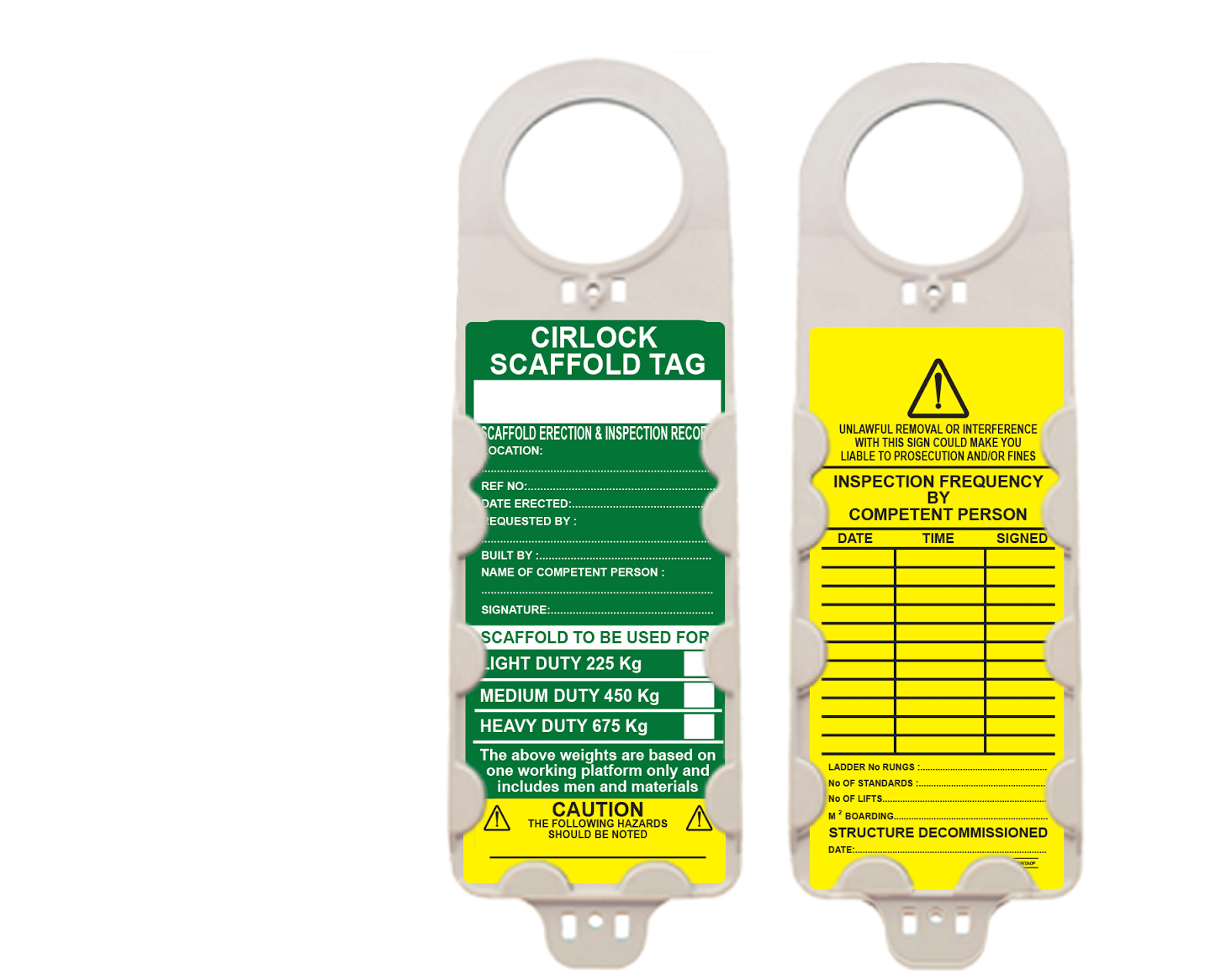 Cirlock Scaffold Tag Kit Cirlock Price Match Guarantee