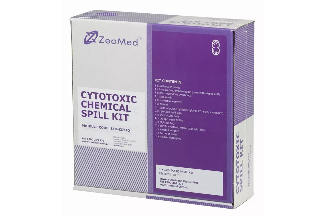 ZeoMed Cytotoxic Chemical Spill Kit Box Enware Price Match Guarantee