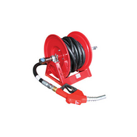 Alemlube 1" ID Hand Rewind Coxreel with Hose (Auto Nozzle) - 10m  x 25mm ID