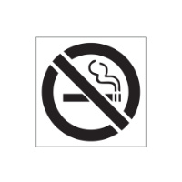 No Smoking Stencil (Poly) - 445 x 445mm