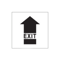 Exit Arrow Stencil (Poly) - 445 x 445mm