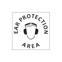 Ear Protect Area Stencil (Poly)- 445 x 445mm