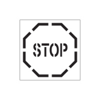Stop Sign Stencil (Poly) - 445 x 445mm