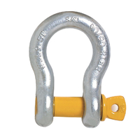 Yellow Pin Galvanised Bow Shackle (55t WLL) Grade S - 63 x 70mm