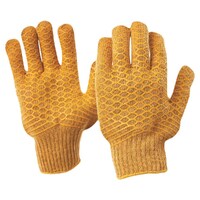 Brown Lattice Gloves - Large