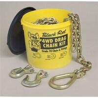 Black Rat Combo Drag Chain Kit w/ Lug Links - 10mm x 5m