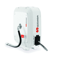 Samoa Covered Grease Reel w/ Hose and Hose Stop - 15m x 10mm ID