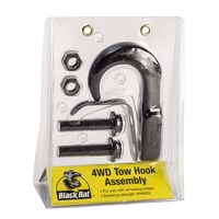 Black Rat 4WD Towing Hook Assembly - 4.545t MBS