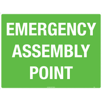 Emergency Assembly Area Safety Sign