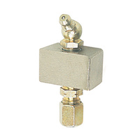 Alemlube Header Block w/ Fittings and Grease Nipples (1 Outlet) -  6mm