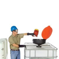 Pratt Burp Free Funnel w/ Large Lockable Lid