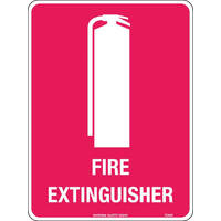 Fire Extinguisher with Pictogram Safety Sign