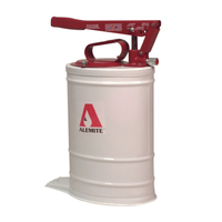 Alemite Multi-Pressure Grease Bucket Bump w/ Hose & Coupler - 2,500psi /5,000psi