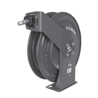 Alemite Heavy Duty Single Pedestal Grease Reel w/ Hose & Hose Stop - 15m x 6mm ID