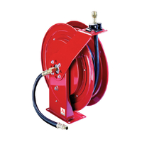 Alemite Heavy Duty Single Pedestal Oil Reel w/ Hose & Hose Stop - 15m x 6mm ID
