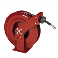 Alemite Severe Duty Twin Pedestal Grease Reel w/ Hose & Hose Stop - 10m x 6mm ID