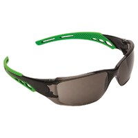 Cirrus Soft Green Arms Safety Glasses - Smoke A/F Lens