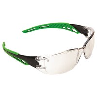 Cirrus Soft Green Arms Safety Glasses - Indoor/Outdoor Lens