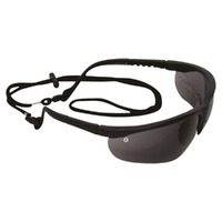 Fusion Safety Glasses w/ Spec Cord - Smoke Lens