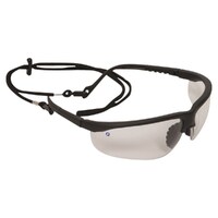 Fusion Safety Glasses w/ Spec Cord - Indoor/Outdoor Lens