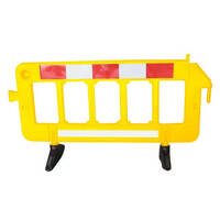  Portable Plastic Kwikstak Barrier (Yellow) - 1000 x 2000 x 50mm