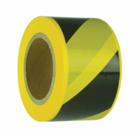  Barricade Tape (Black/Yellow - Stripe) - 150m x 75mm  
