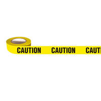 Barricade Tape (Black/Yellow - Caution) - 150m x 75mm 