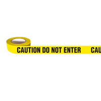  Barricade Tape (Black/Yellow - Caution Do Not Enter) - 150m x 75mm  
