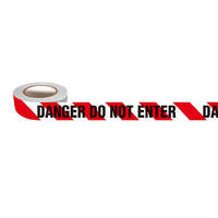  Barricade Tape (Red/White - Danger Do Not Enter) - 75mm x 300m 