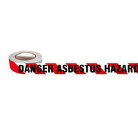  Barricade Tape (Red/White - Danger Asbestos Hazard) - 300m x 75mm 