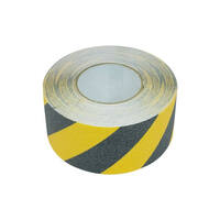  Aisle Marking Tape (Black/Yellow) - 18m x 75mm  