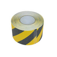  Anti-Slip Tape Roll (Black/Yellow) - 18m x 100mm 