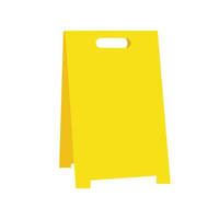  Economy Floor Stand (Yellow - Blank) - 300 x 500mm  