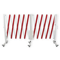  Mobile Aluminium Barrier (Red/White) -  6.5kg - 4m 