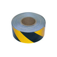  Reflective Tape Class 1 (Black/Yellow) - 45.7m x 75mm  