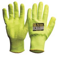 Arax Gold Hi-Vis PU Foam Dip Gloves 