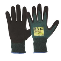 Arax Green Nitrile Sand Dip Gloves  
