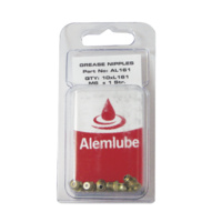 Alemlube Straight Grease Nipples (10 Pack) - 6m x 1