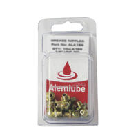 Alemlube Grease Nipples (10 Pack) - 1/4" BSP x 1 (67 1/2 Deg)