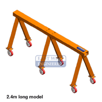 Mobile Support Trestle (Flat Pack)  w/Wheels - 1100 x 2400mm