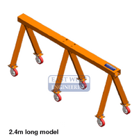 Mobile Support Trestle (Flat Pack)  w/Wheels - 900 x 2400mm 