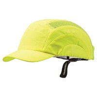 Short Peak Bump Cap - Fluro Yellow