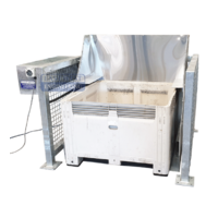 Floor Mount Tipper w/ Stainless Insert - 1910 x 1555 x 1400mm 