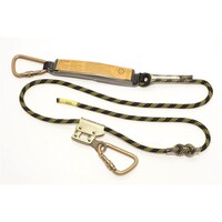B-Safe Adjustable Kernmantle Lanyard w/ Screw Gate Karabiners - 2m