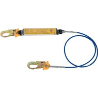 B-Safe Shock Absorbing Coated Wire Lanyard w/ Snap Hooks  - 2m
