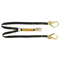 B-Safe Shock Absorbing Twin Web Lanyard w/ Snap/Scaffold Hooks - 1.5m