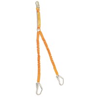 B-Safe Shock Absorbing Elasticised Twin Web Lanyard w/ Snap/Scaffold Hooks - 2m