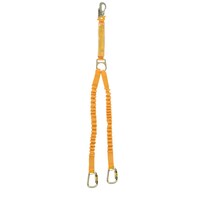 B-Safe Shock Absorbing Elasticised Twin Web Lanyard w/ Al Karabiners - 2m